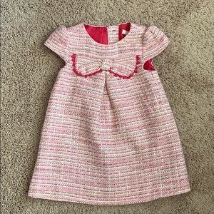 Janie and Jack pink tweed dress